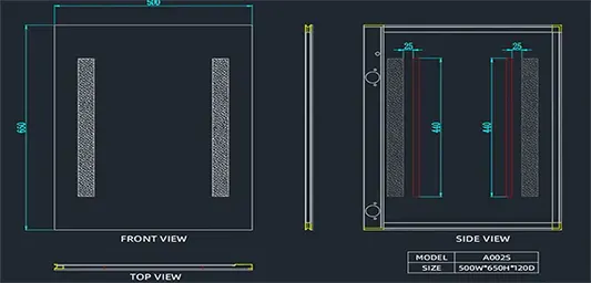 Cut the LED Strip For Mirror according to the size of the LED mirror