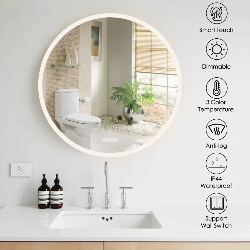 Acrylic LED Bathroom Mirrors. Mass production can be customized according to the drawings provided.
